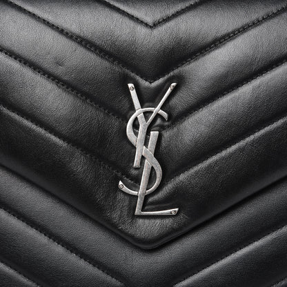 Saint Laurent Calfskin Y Quilted Monogram Medium Loulou Chain Satchel Black 11 of 11