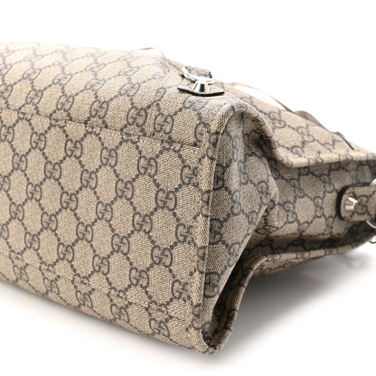 Balenciaga X GUCCI GG Supreme Monogram Neo Classic Silver Hardware City Beige Ebony 10 of 10