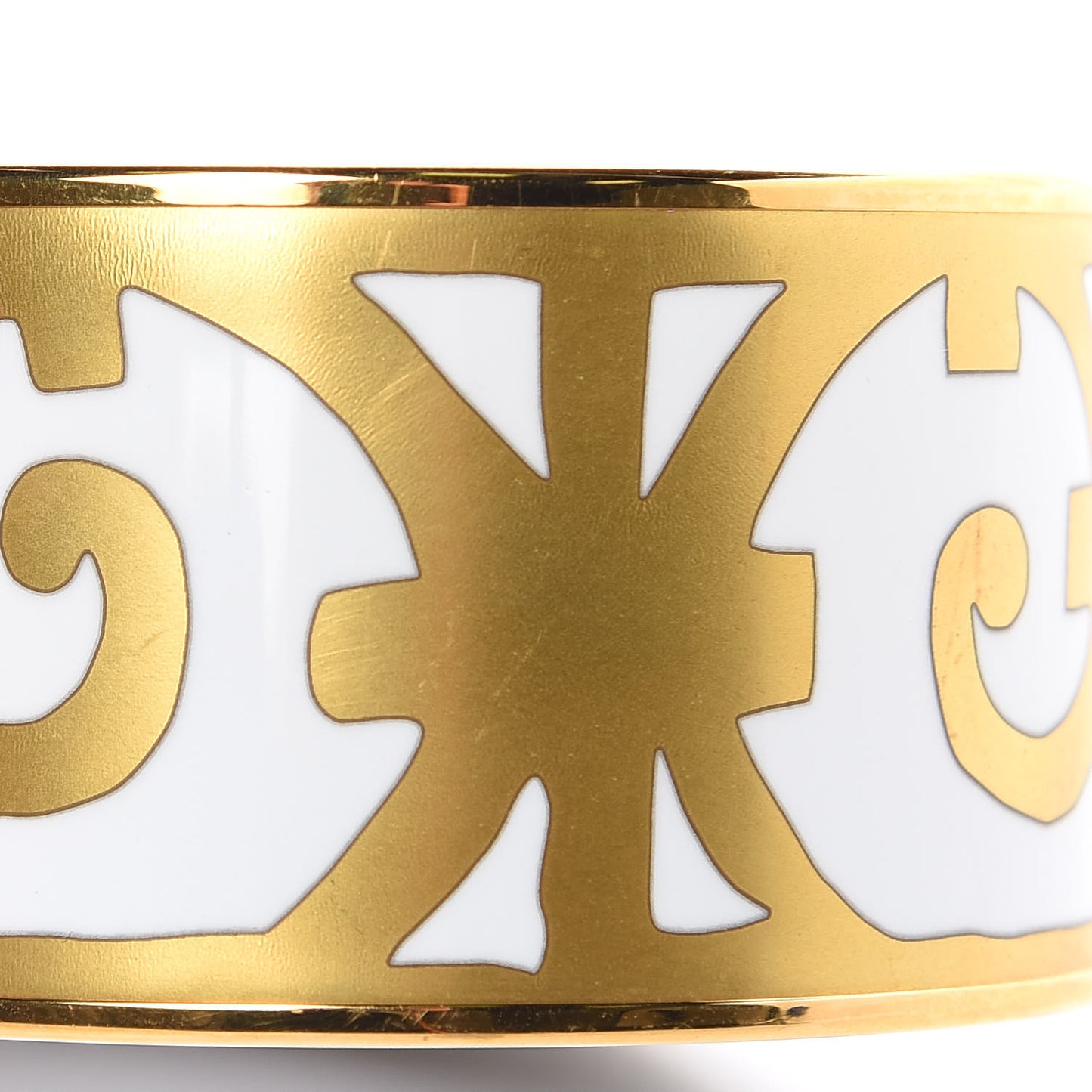 Enamel Printed Extra Wide Balcons du Guadalquivir Bracelet 70 Gold