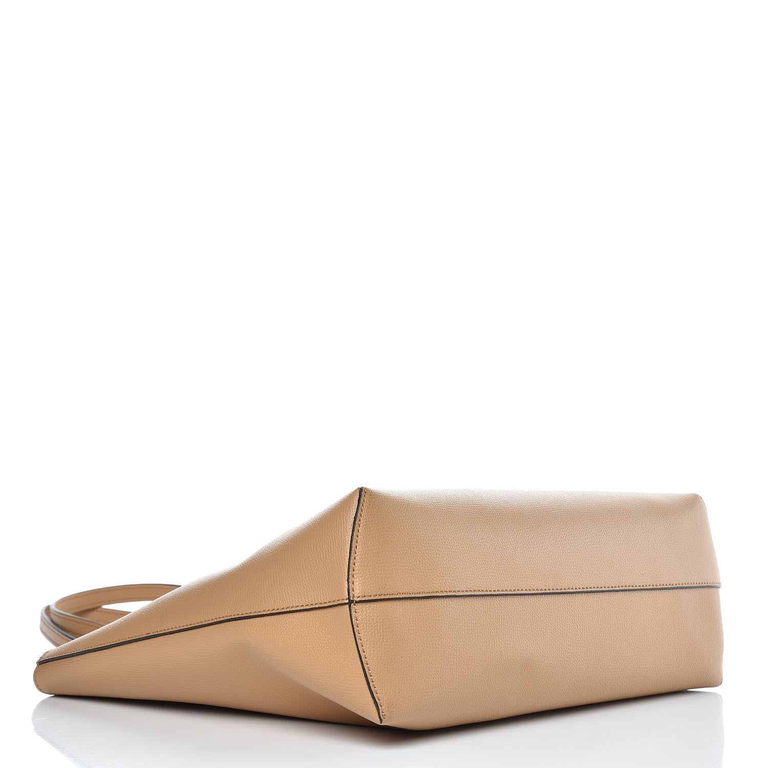 Fendi Vitello Vienna Enamel F is Fendi Shopping Tote Miele Scuro Taupe 5 of 11