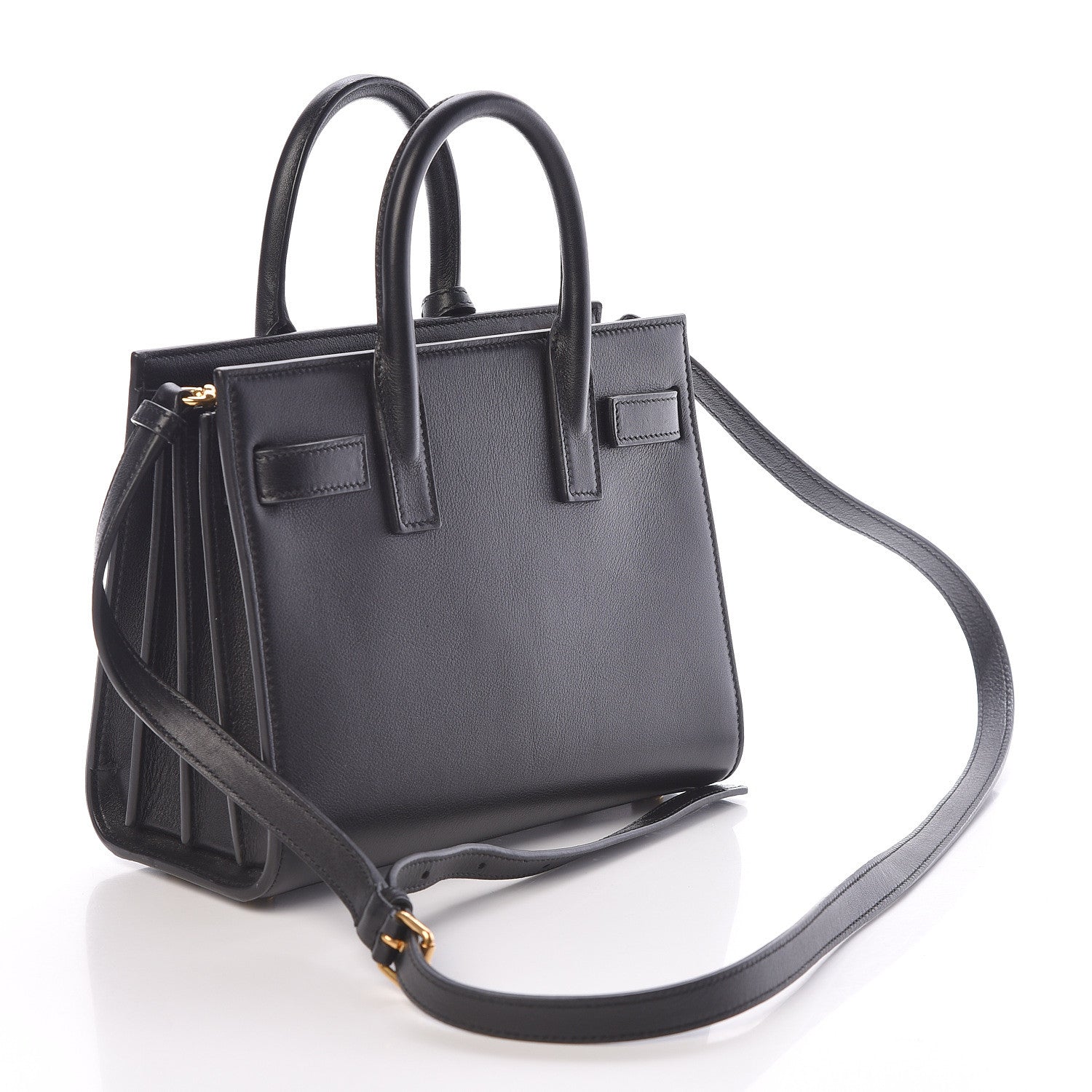 Saint Laurent Calfskin Nano Sac De Jour Black 3 of 9