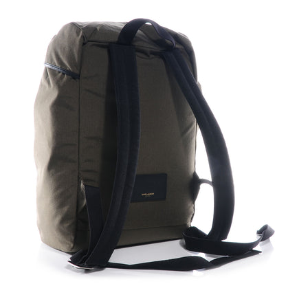 Saint Laurent Canvas Hunting Rucksack Backpack Khaki 3 of 7