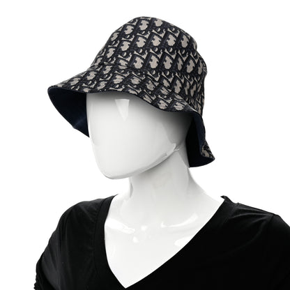 Christian Dior Oblique Reversible Teddy-D Brim Bucket Hat Blue 2 of 7