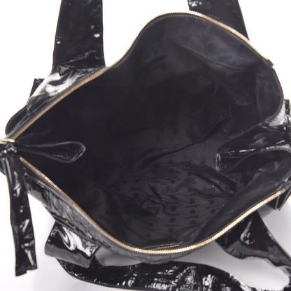Gucci Patent Large Hysteria Top Bag Black 5 of 9
