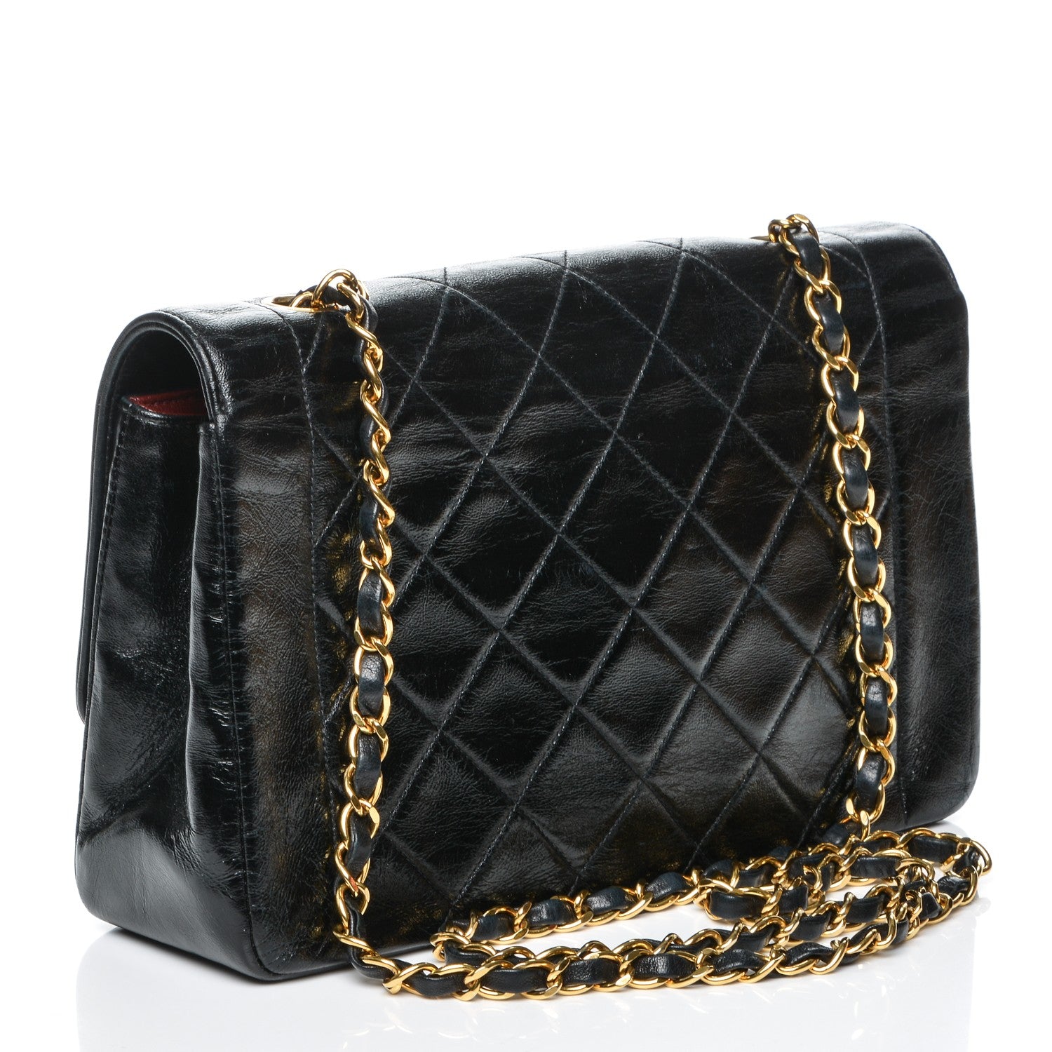 Chanel Lambskin Quilted Medium Single Flap Black 3 of 8