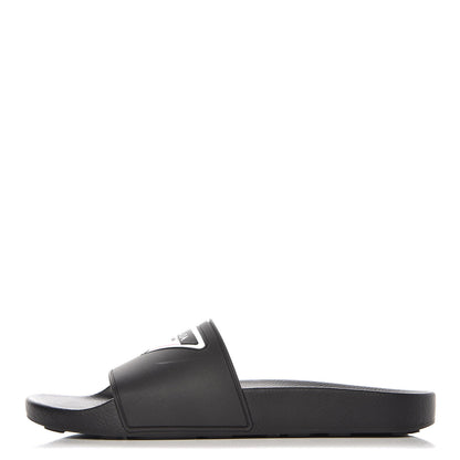 Prada PVC Logo Embossed Pool Slide Sandals 40 Black 1 of 8