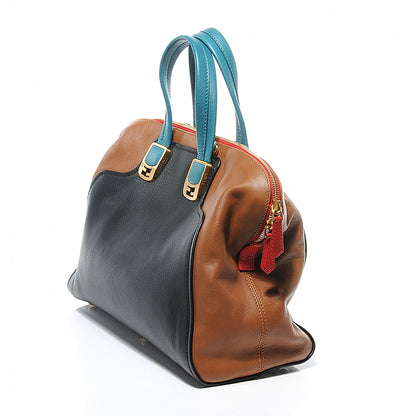 Fendi Calfskin Colorblock Large Chameleon Tote Biscotto 7 of 8