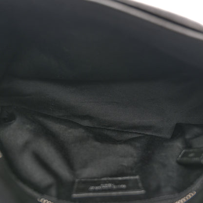 Saint Laurent Lambskin Quilted Small Loulou Puffer Monogram Chain Satchel Black 5 of 10