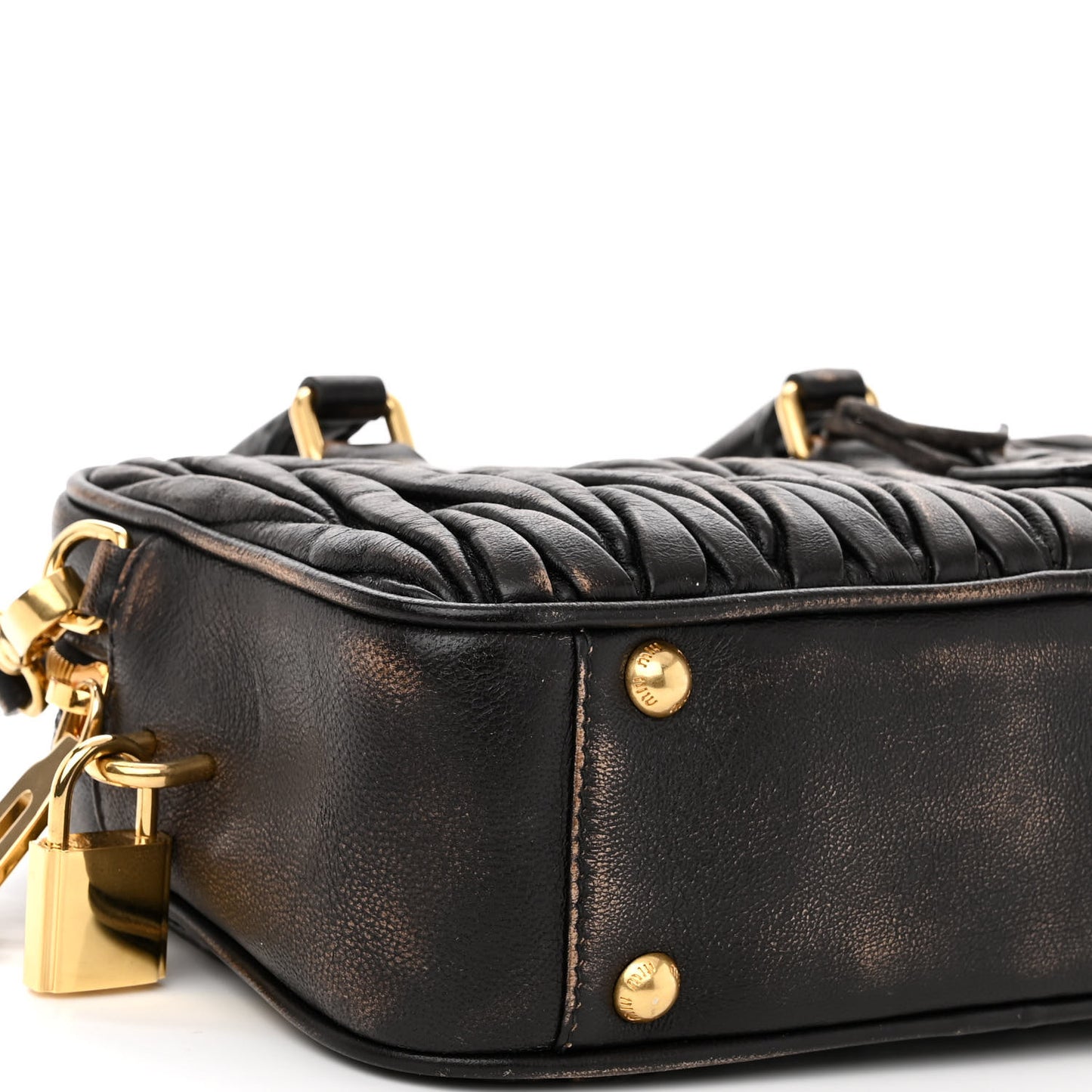 Nappa Matelasse Arcadie Top Handle Bag Sand Coffee