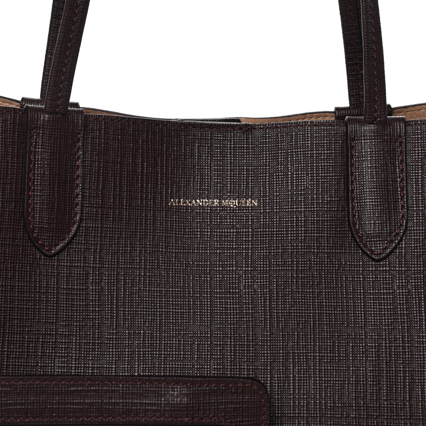 Saffiano Shopper Tote Burgundy