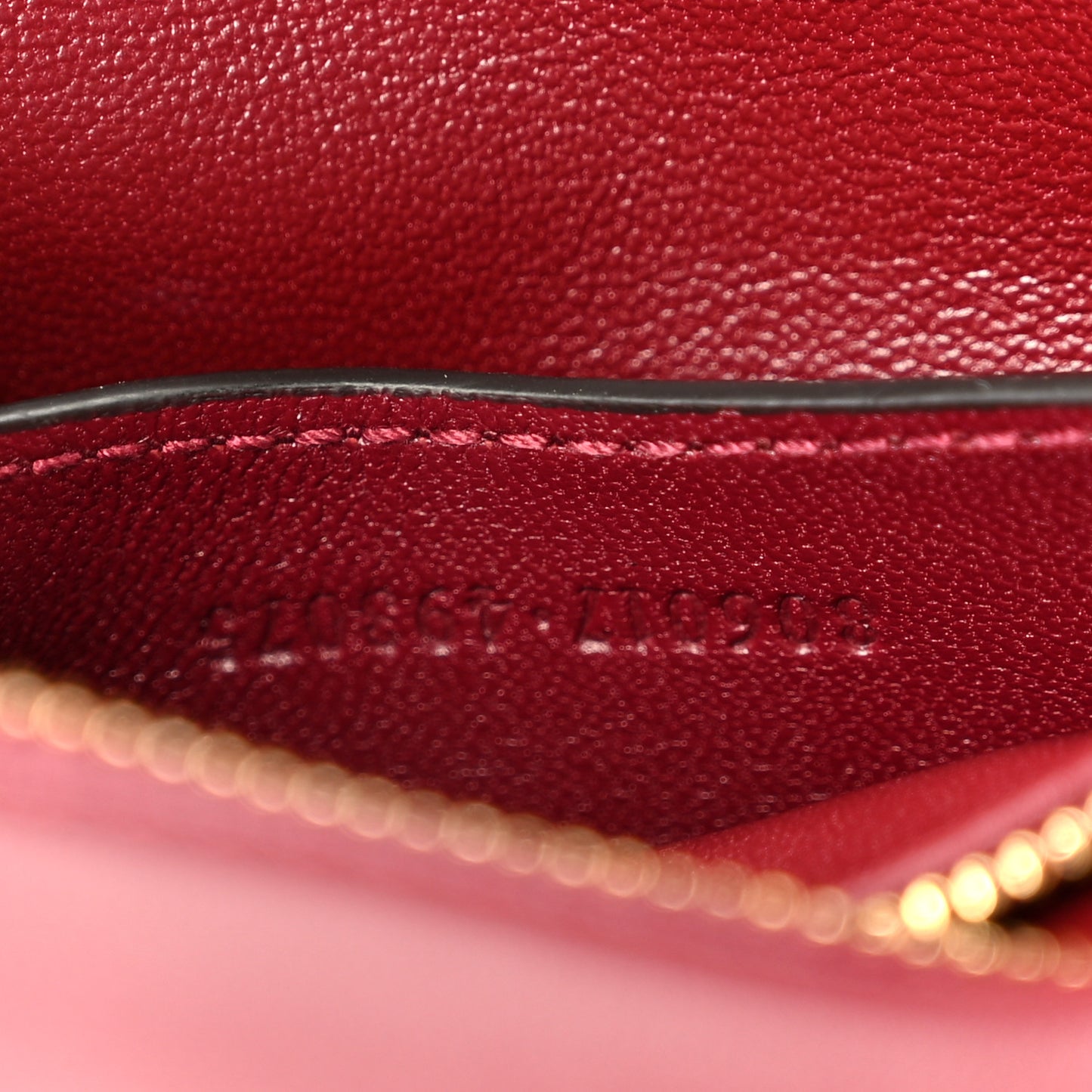 Lambskin Embossed Mini GG Milano Top Handle Shoulder Bag Rosso Ancora
