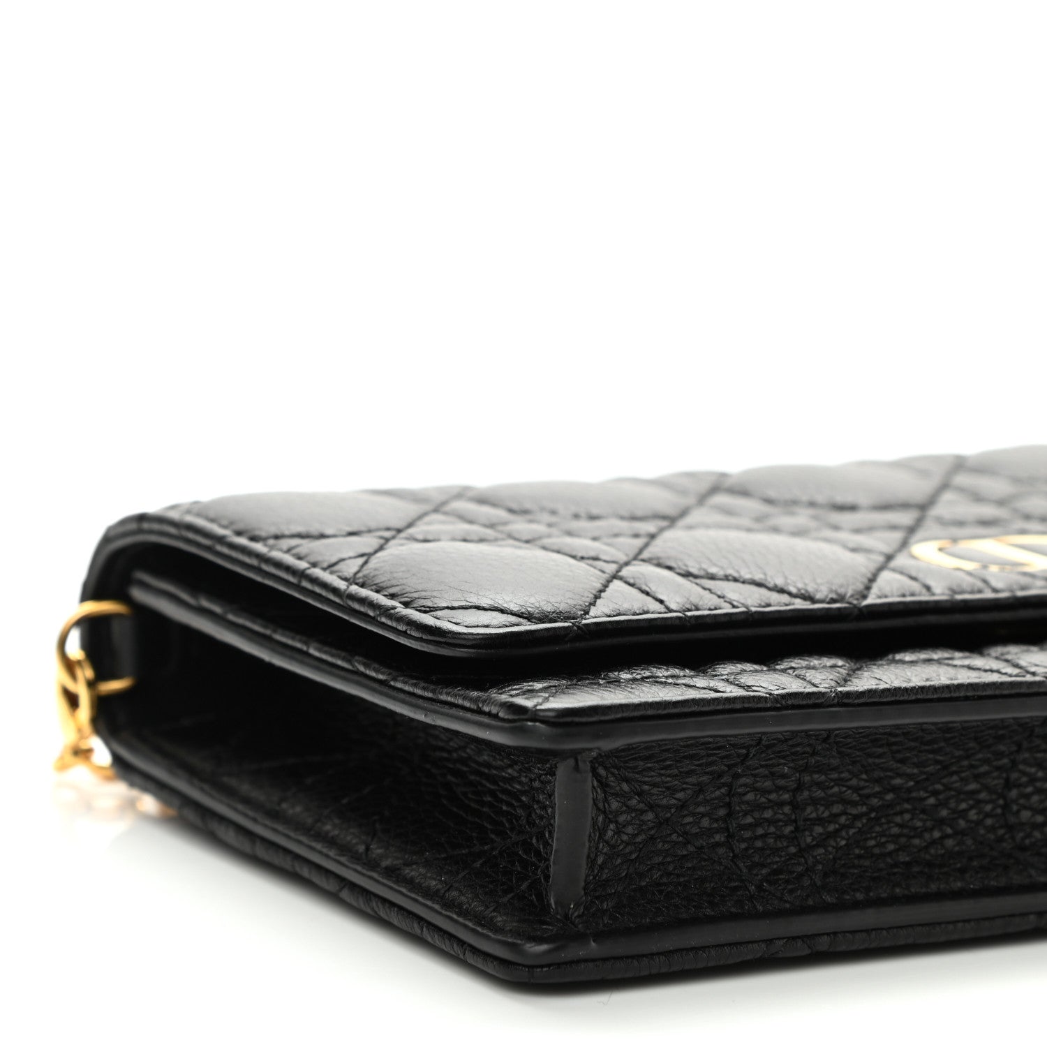 Christian Dior Supple Calfskin Caro Pouch with Chain Black 11 of 11
