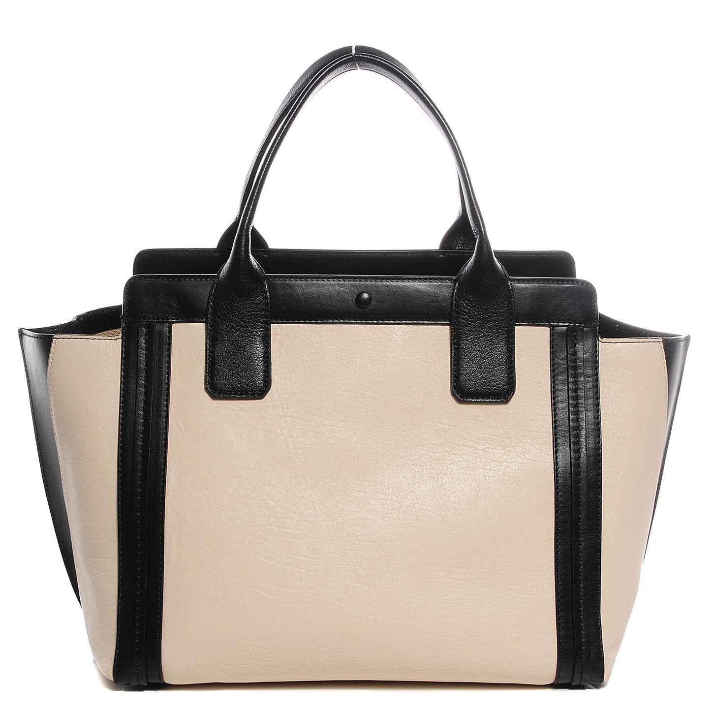 Sheepskin Small Alison East West Tote Husky White