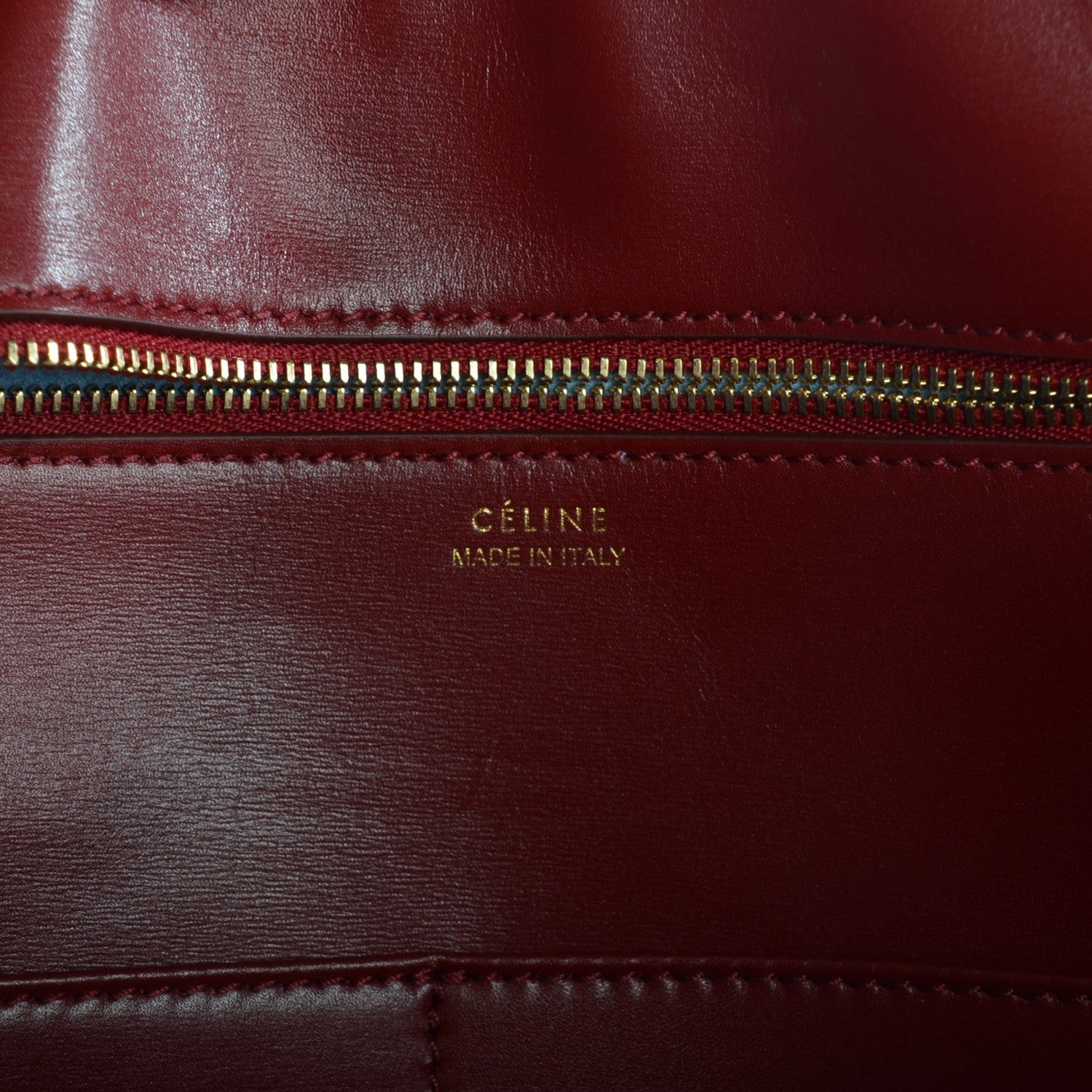 Celine Palmelato Calfskin Mini Tie Knot Tote Red 6 of 7