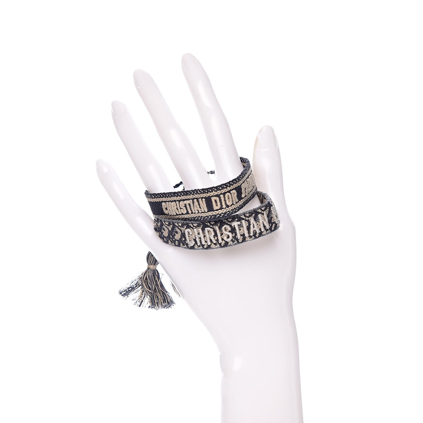 Woven Cotton J'Adior Friendship Bracelet Set Navy