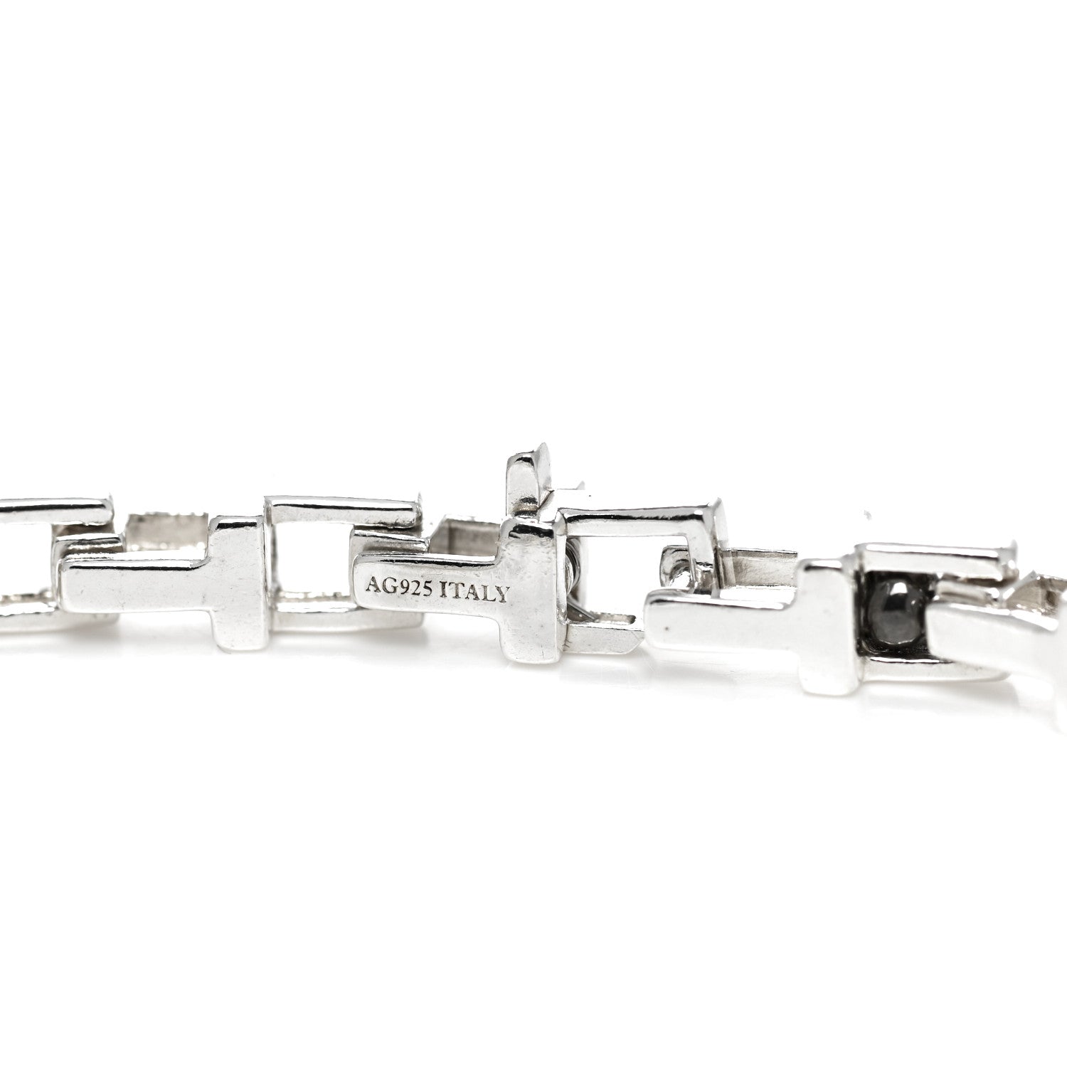 Tiffany Sterling Silver Narrow T Chain Bracelet 4 of 5