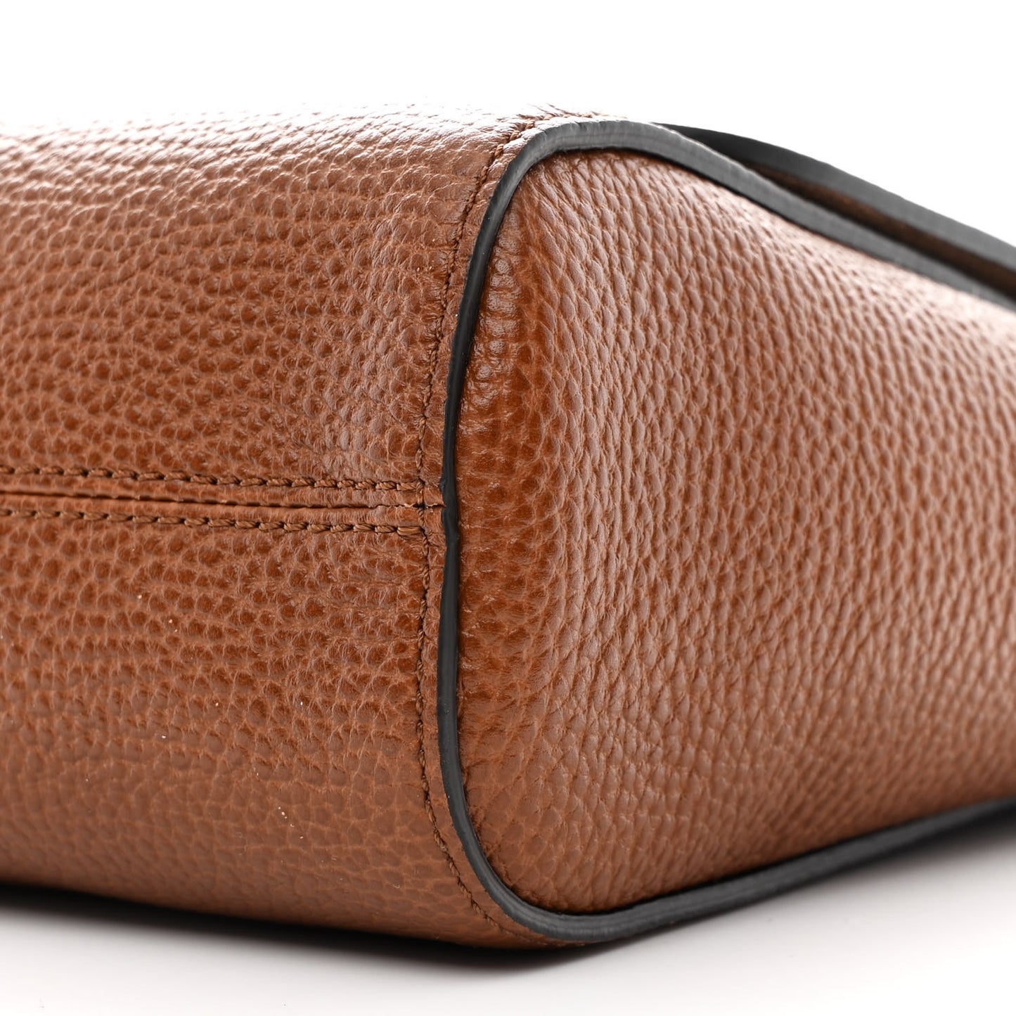 Small Classic Grain Calfskin Medium Lily Flap Oak