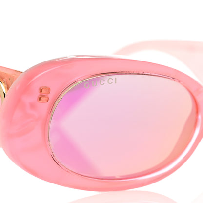 Gucci Acetate Oval Sunglasses GG0517S Pink 5 of 7