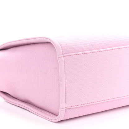 Chanel Mixed Fibers Small Deauville Tote Pink 10 of 12