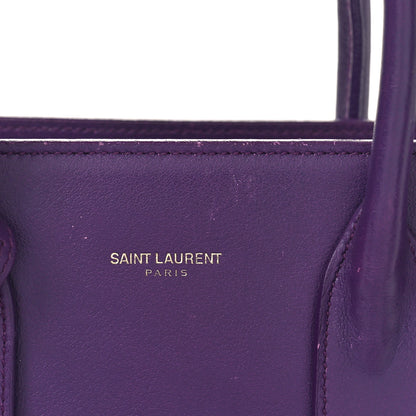 Saint Laurent Calfskin Small Sac De Jour Purple 12 of 21