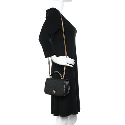 Chanel Caviar Mini Carry Around Flap Bag Black 2 of 11