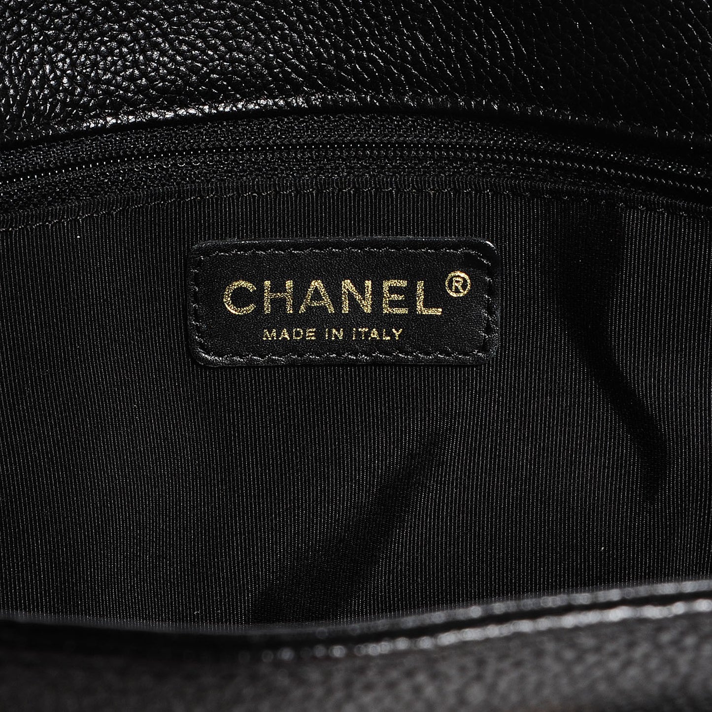 Calfskin Cerf Shopper Tote Black