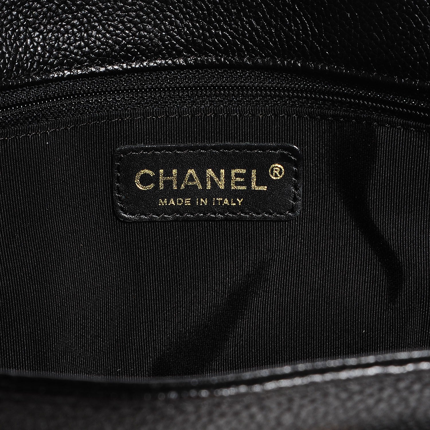 Chanel Calfskin Cerf Shopper Tote Black 6 of 7