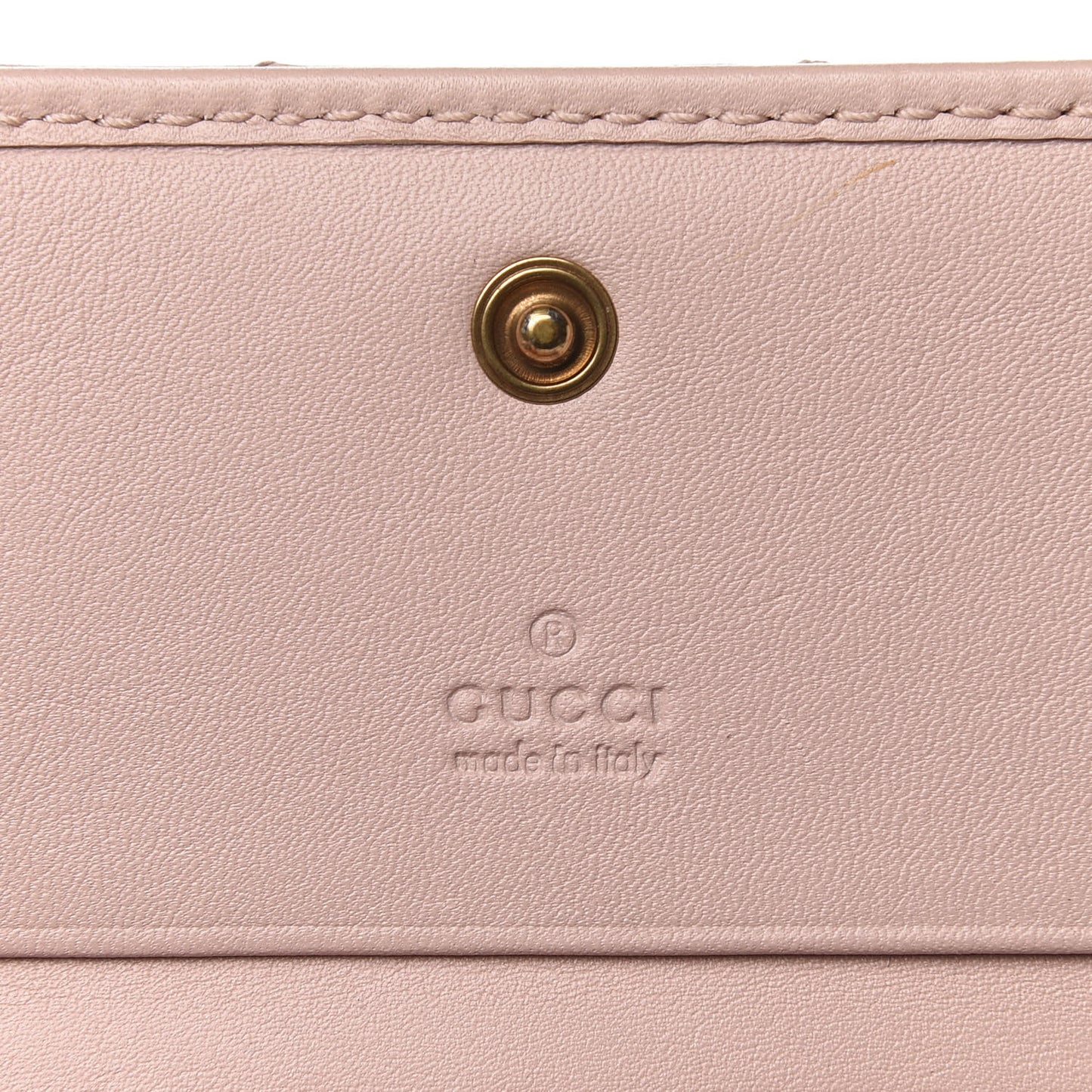 Calfskin Matelasse GG Marmont Card Case Wallet Perfect Pink