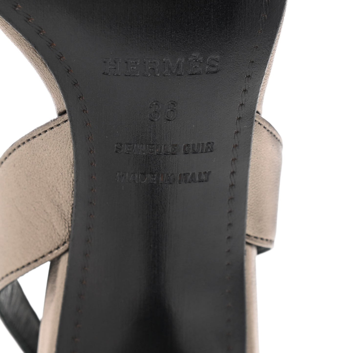Metallic Nappa Night 70 Slingback Sandals 36 Mordore