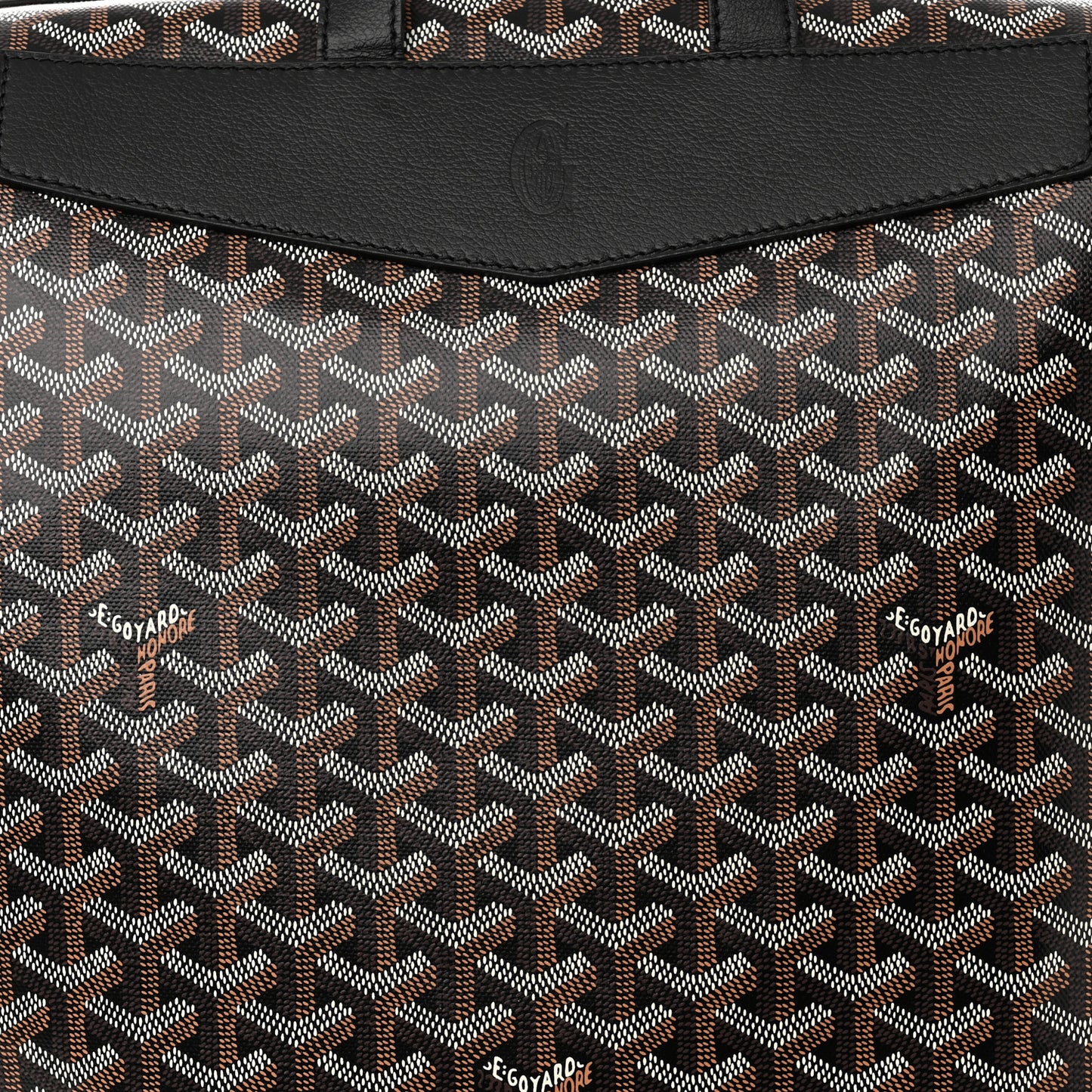 Goyardine Calfskin Cisalpin MM Backpack Black