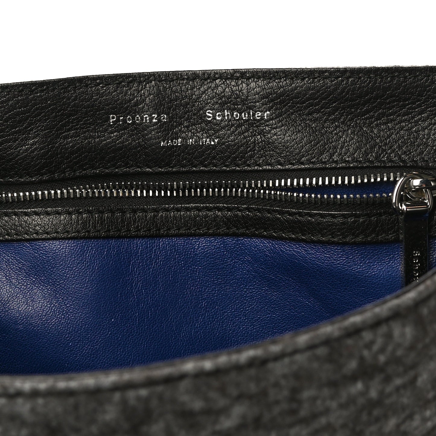 Melange Felted Wool Crossbody Bag Charcoal Black