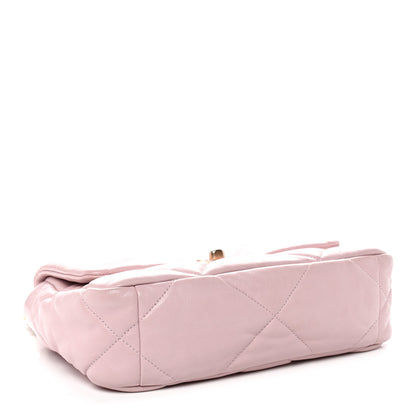 Chanel Lambskin Quilted Medium Chanel 19 Flap Light Pink 4 of 13