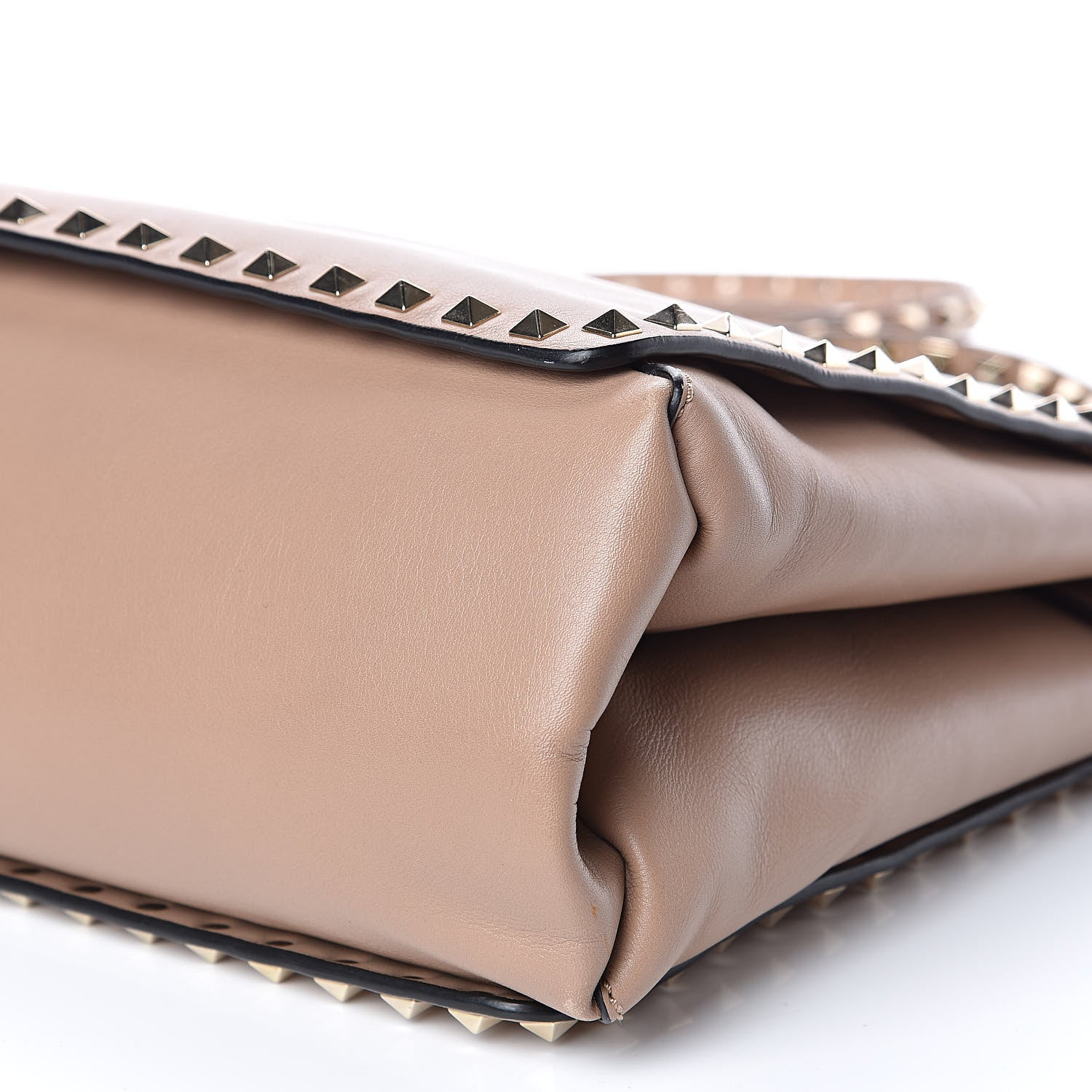 Valentino Garavani Vitello Rockstud Flip Lock Tote Alpaca 9 of 16