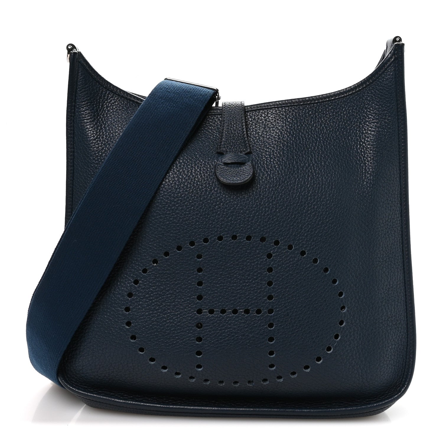 Hermes Taurillon Clemence EVELYNE III GM Blue De Prusse 1 of 10