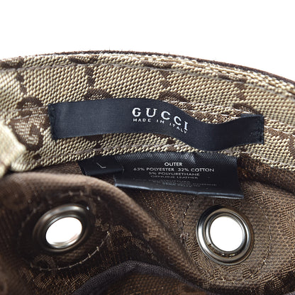 Gucci Monogram Military Hat L Brown 6 of 7