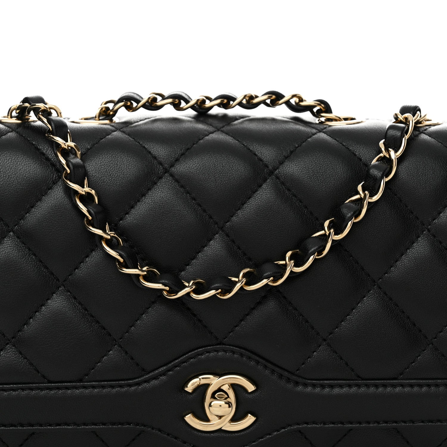 Chanel Lambskin Quilted Small Flap Bag Black 8 of 11