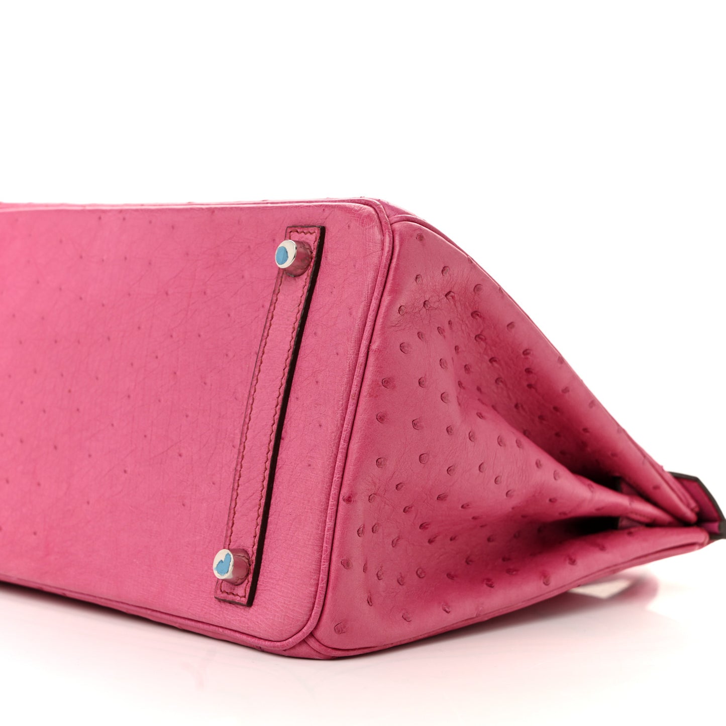 Ostrich Birkin 30 Rose Pourpre