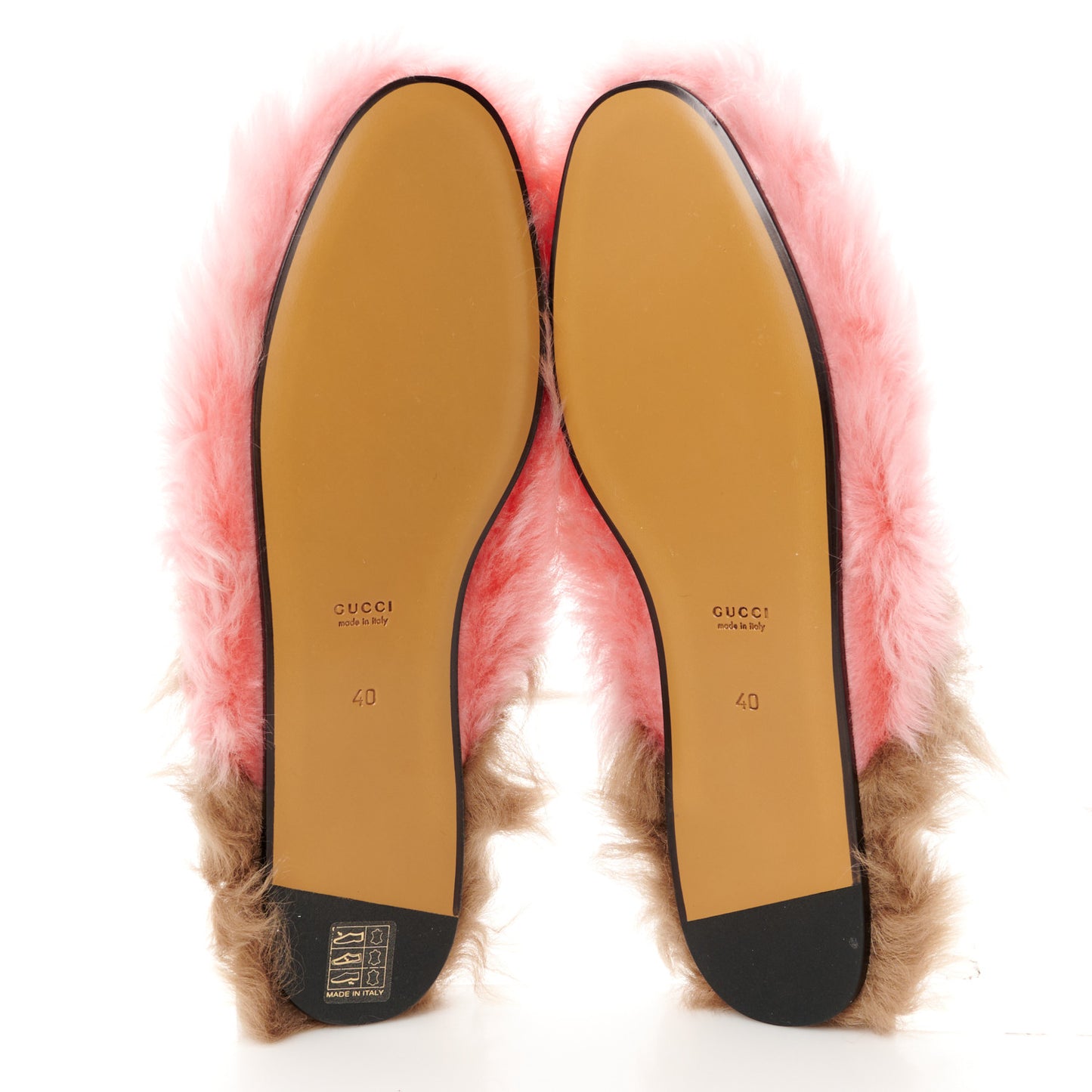 Merino Wool Womens Princetown Slippers 40 Pink
