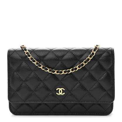 Chanel Caviar Quilted Wallet on Chain WOC Black 1 of 13