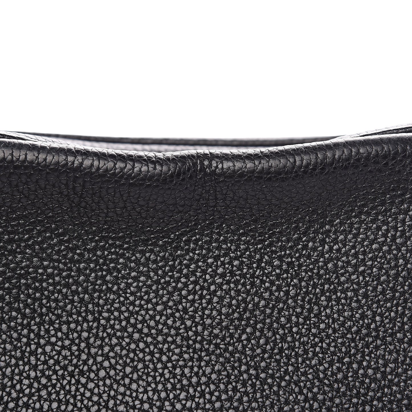 Pebbled Calfskin Small Soho Disco Bag Black