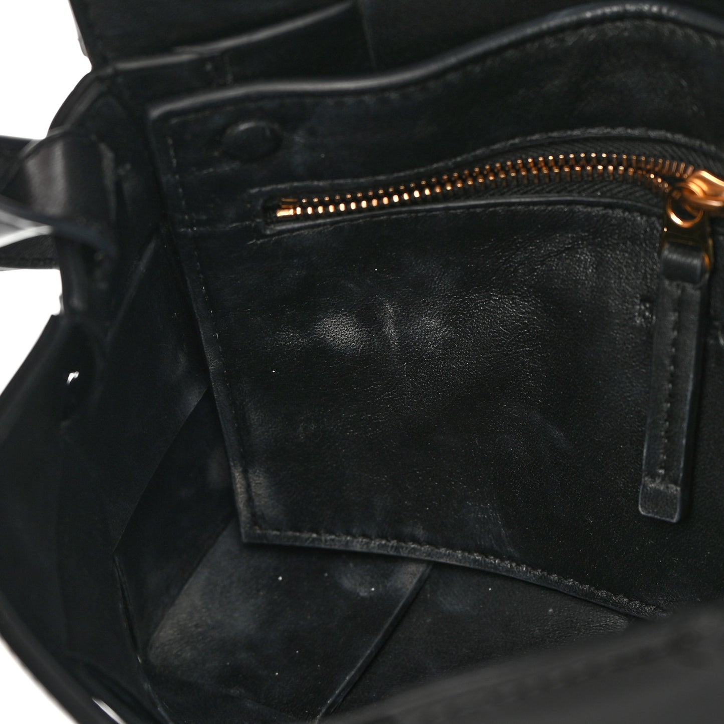 Patent Maxi Intrecciato Cassette Crossbody Bag Black