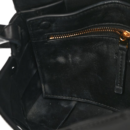 Bottega Veneta Patent Maxi Intrecciato Cassette Crossbody Bag Black 9 of 11