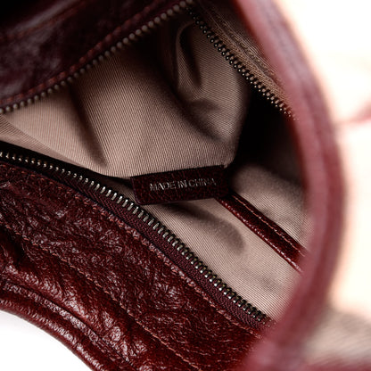 Burberry Nova Check Embossed Brooklyn Hobo Burgundy 7 of 12