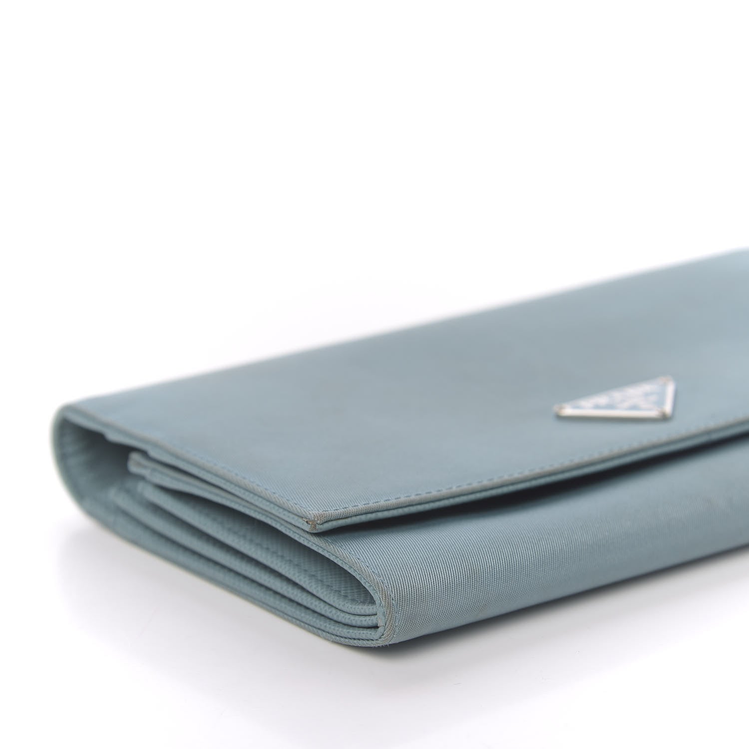 Prada Tessuto Nylon Continental Flap Wallet Turchese 8 of 14