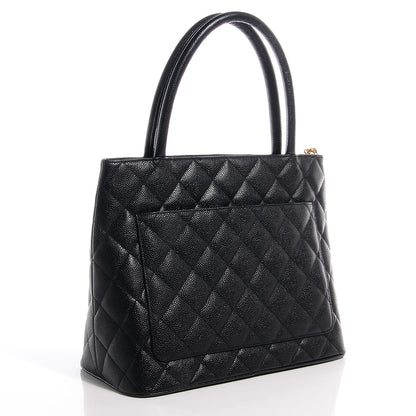 Chanel Caviar Quilted Medallion Tote Black 3 of 7