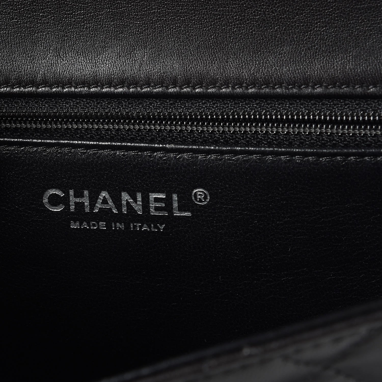 Chanel Lambskin Quilted Large Classic Twist Crescent Flap Black Burgundy 6 of 8