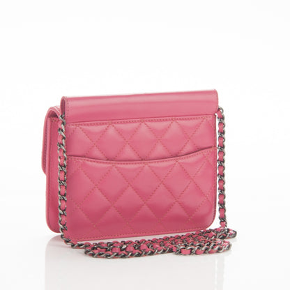 Chanel Lambskin Quilted Mini Crossing Times Flap Pink 3 of 7