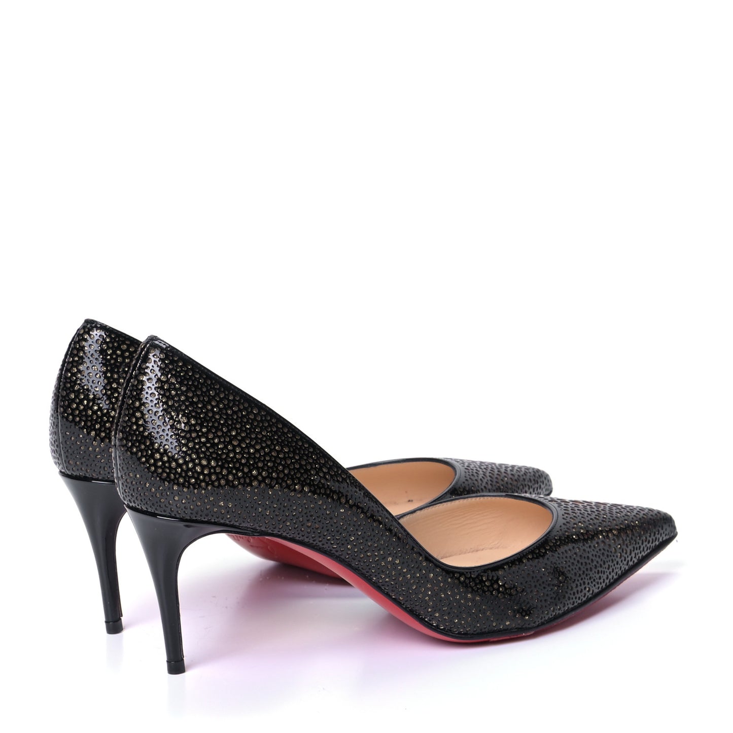 Patent Glitter Galupump 70 Pumps 36.5 Black Gold