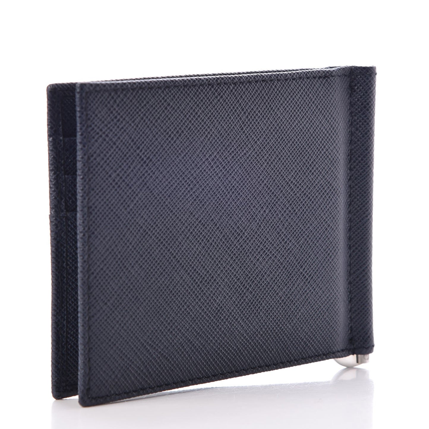 Saffiano Metal Money Clip Bi-Fold Wallet Baltico