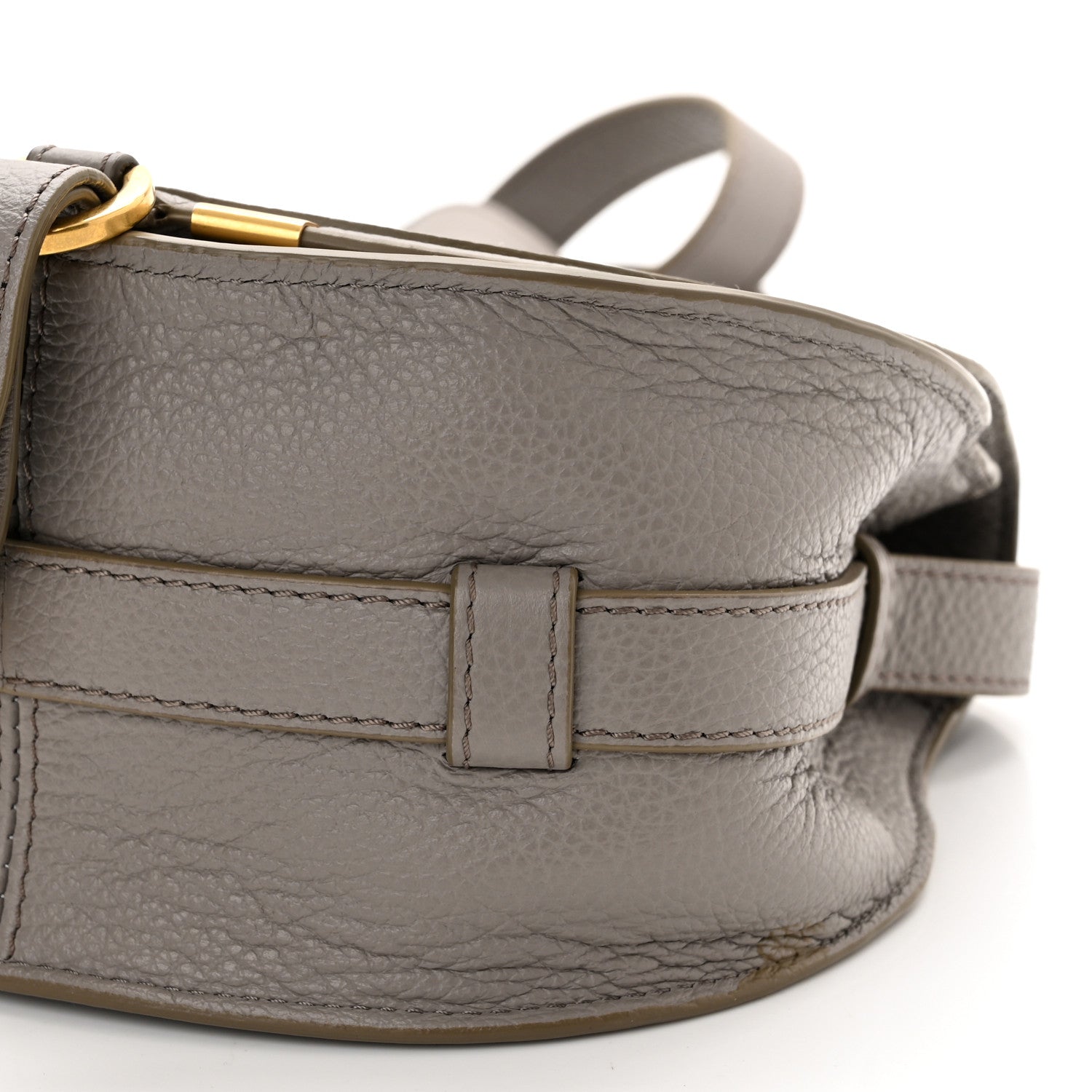 Chloe Calfskin Mini Marcie Round Crossbody Bag Cashmere Grey 11 of 15